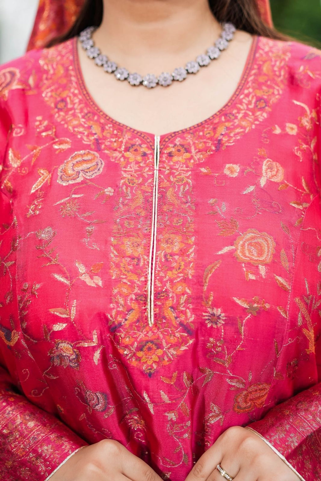 Pink Floral Suit Set