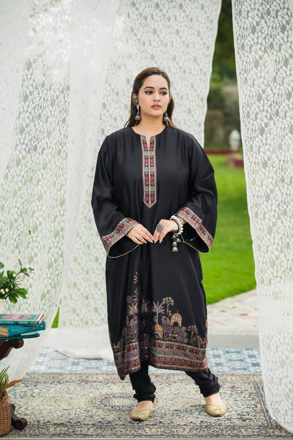 Modern Kani Shikargah Suit
