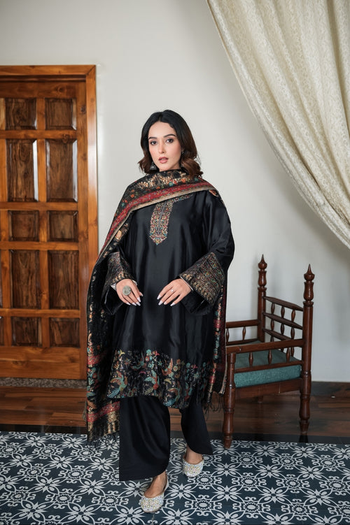 Dark Floral Grace Suit