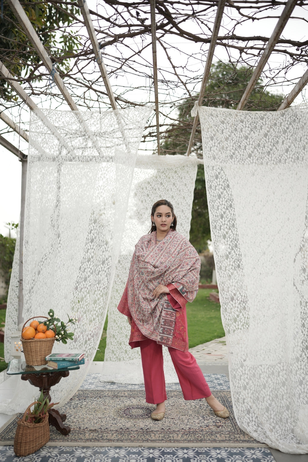 Kani Shawl with Light Zari Weaving