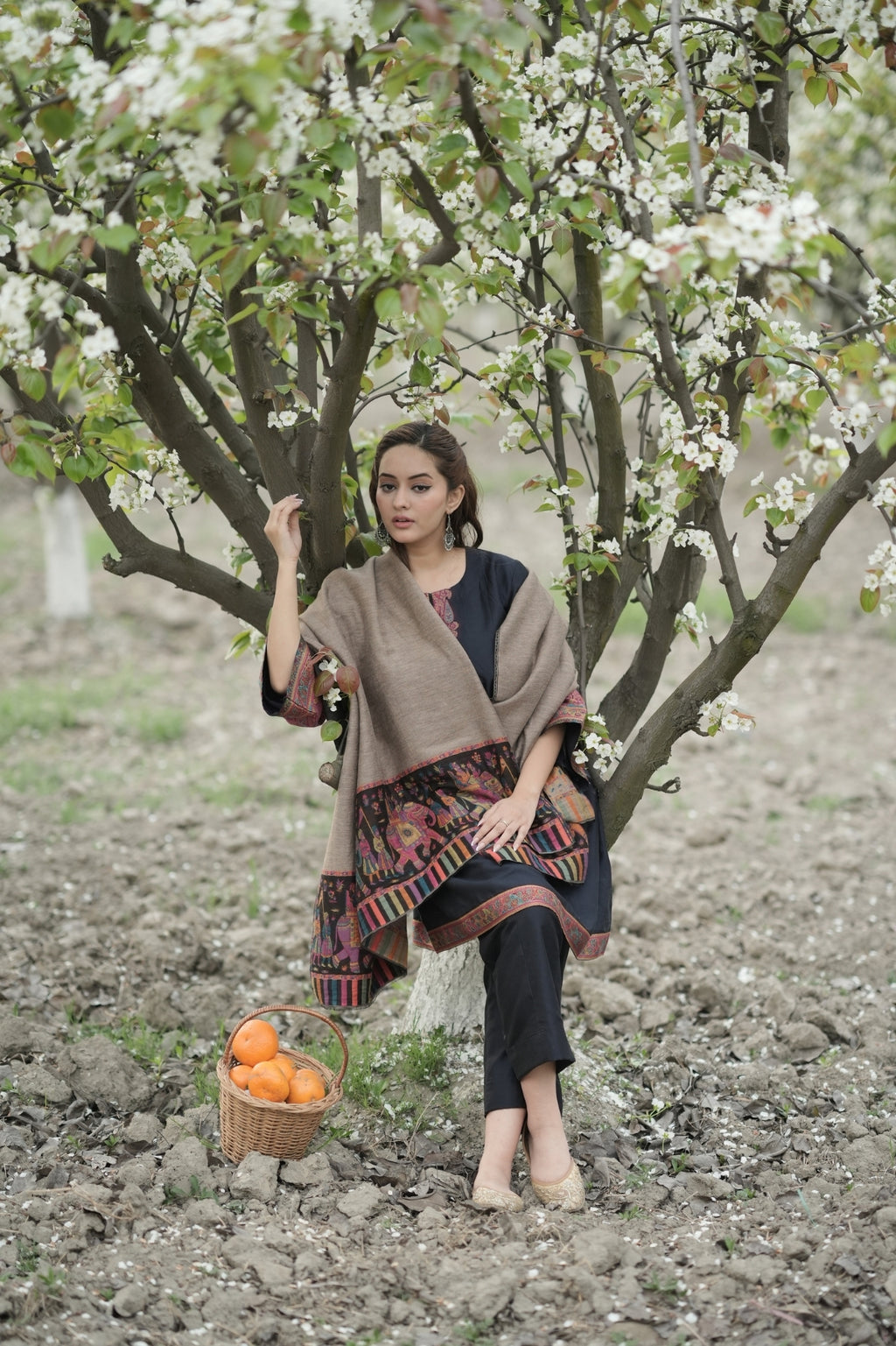 Palla Kalamkari Reversible Shawl