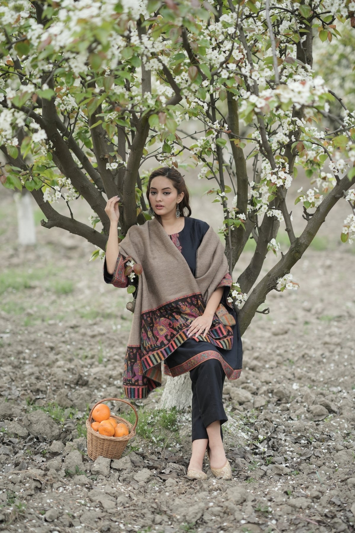 Palla Kalamkari Reversible Shawl