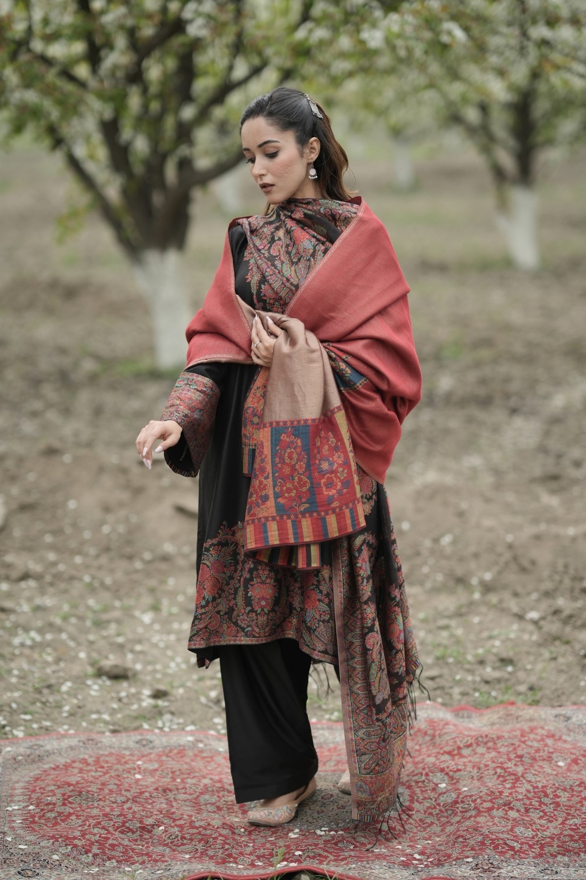 Reversible Palla Kani Shawl