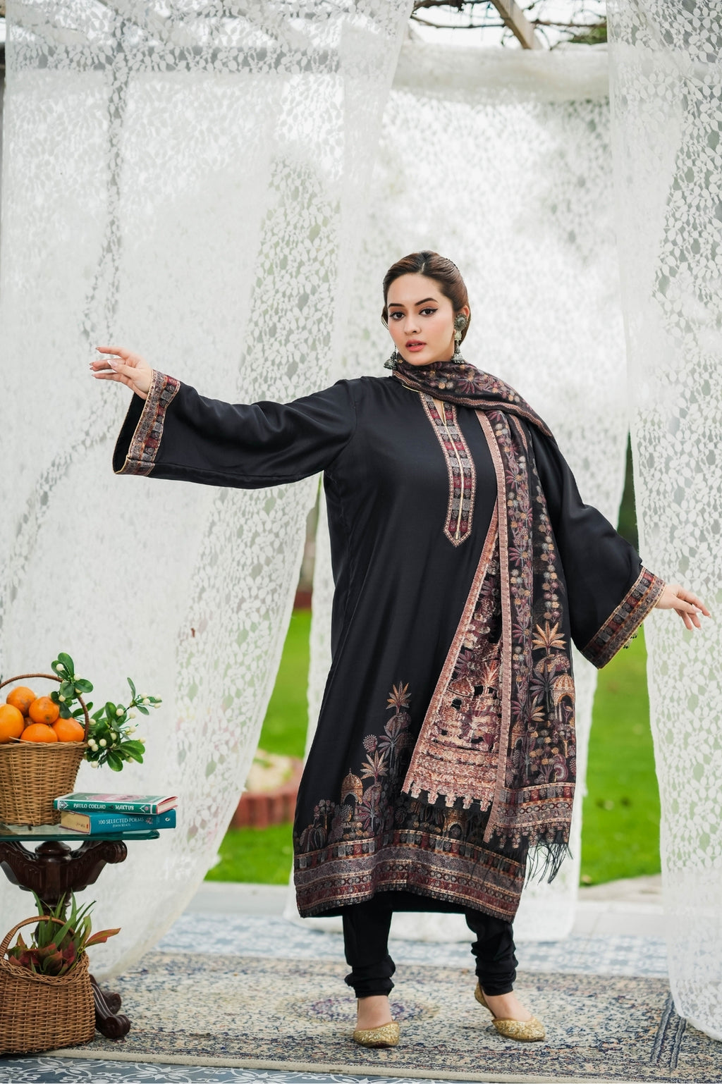 Modern Kani Shikargah Suit