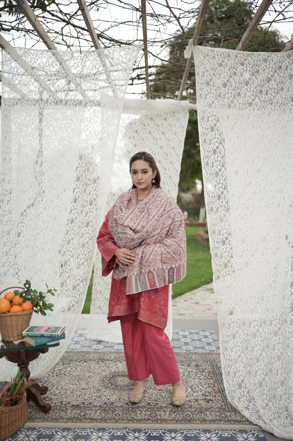 Kani Shawl with Light Zari Weaving