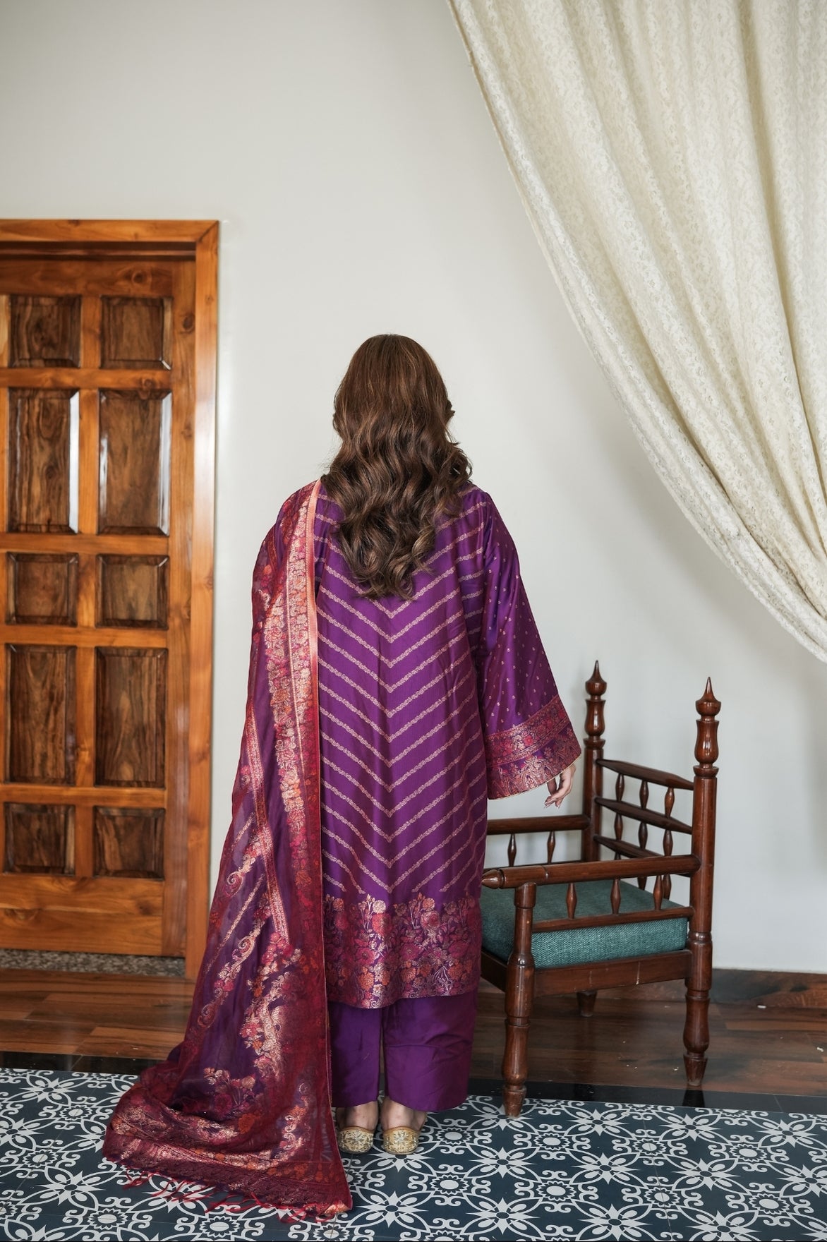 Plum Heritage Suit Set