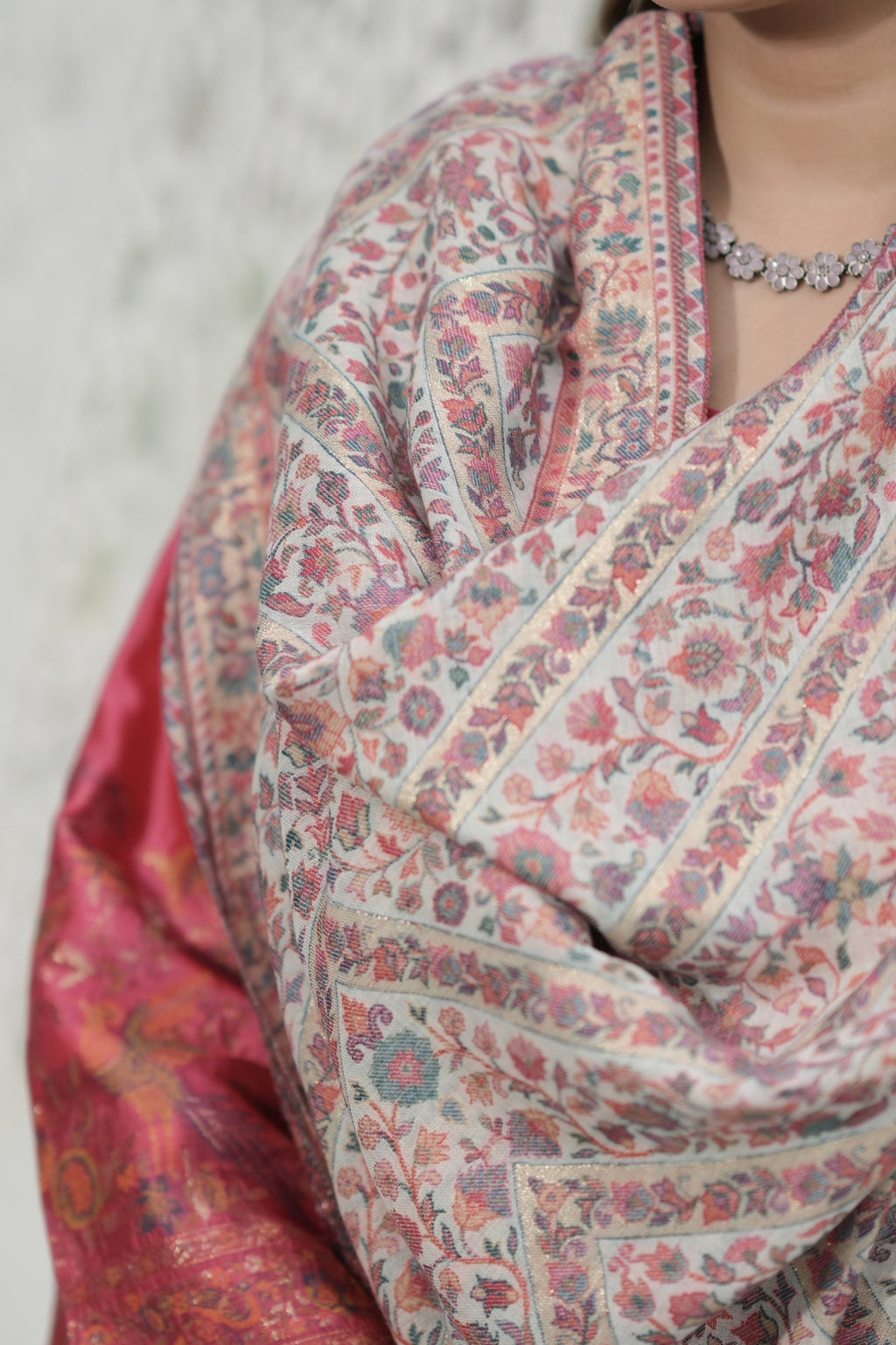Kani Shawl with Light Zari Weaving