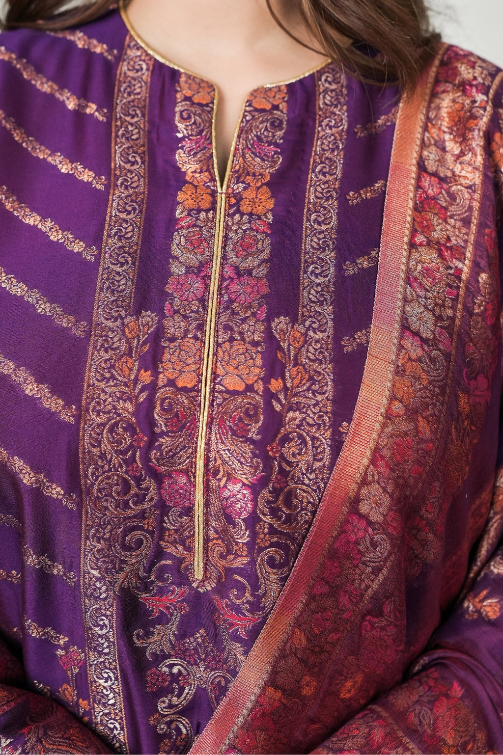 Plum Heritage Suit Set