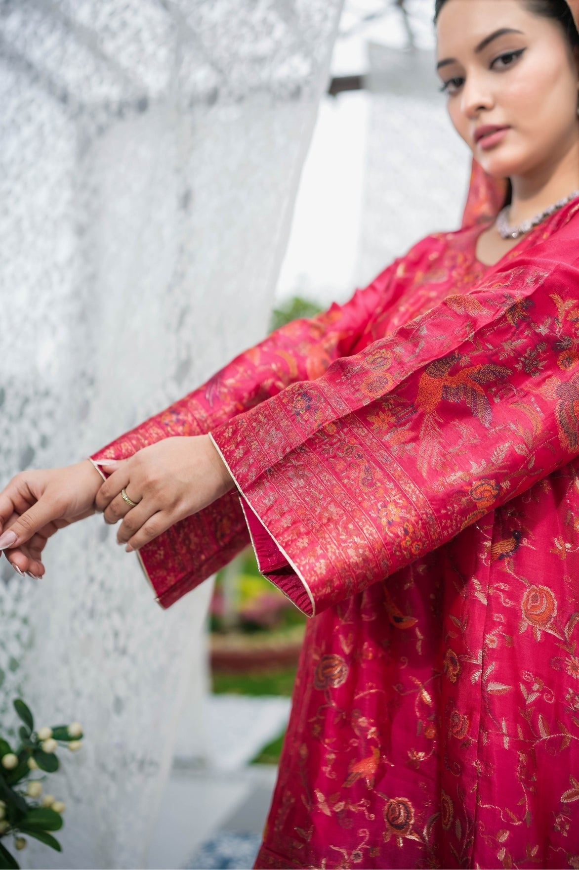 Pink Floral Suit Set
