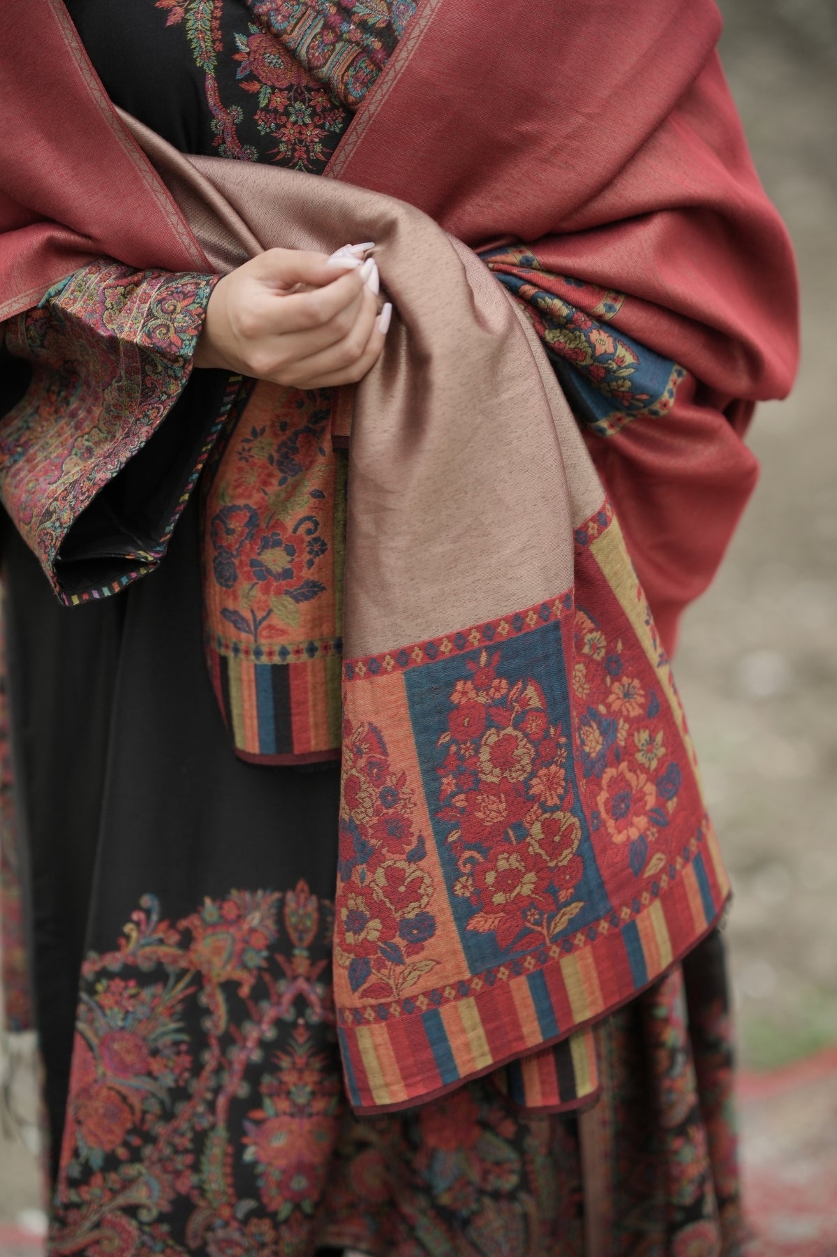 Reversible Palla Kani Shawl