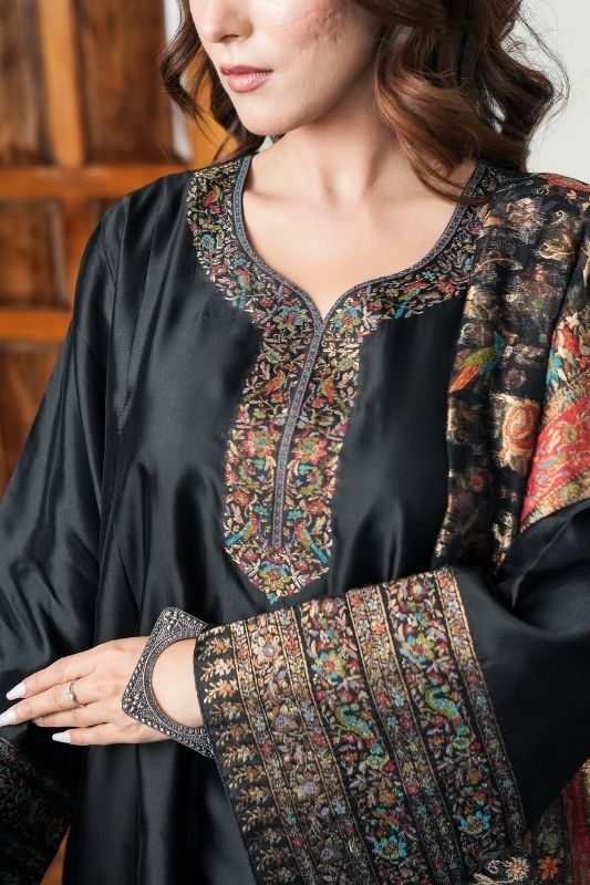 Dark Floral Grace Suit