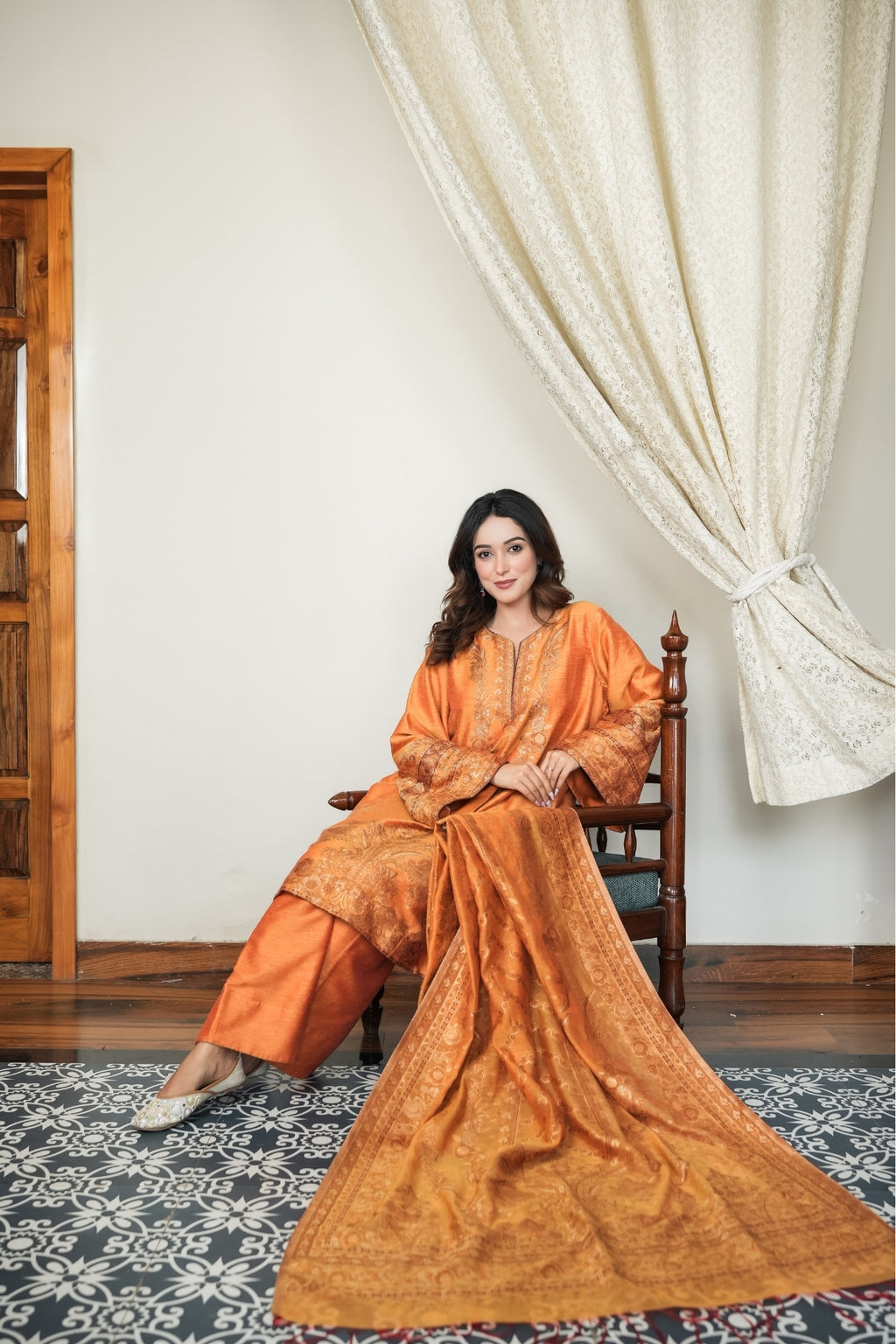 Saffron Heritage Suit Set