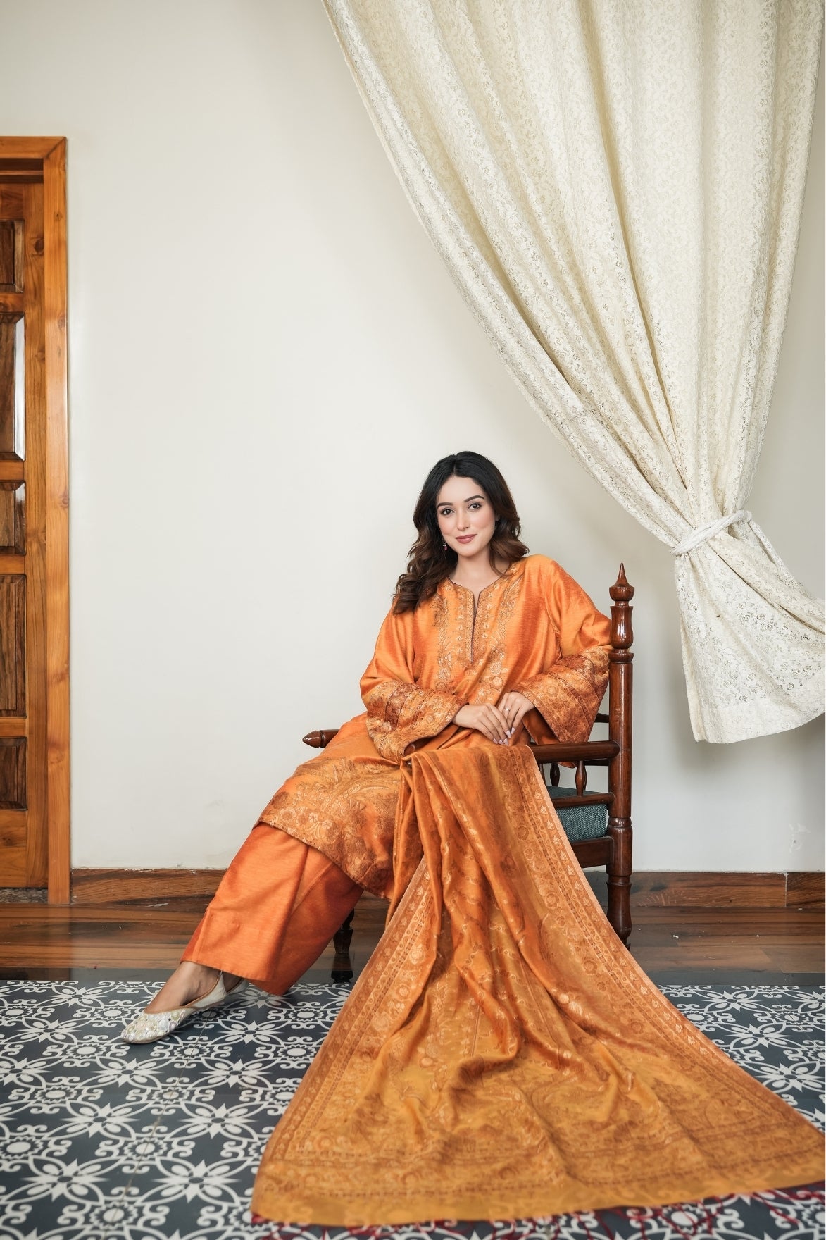 Saffron Heritage Suit Set